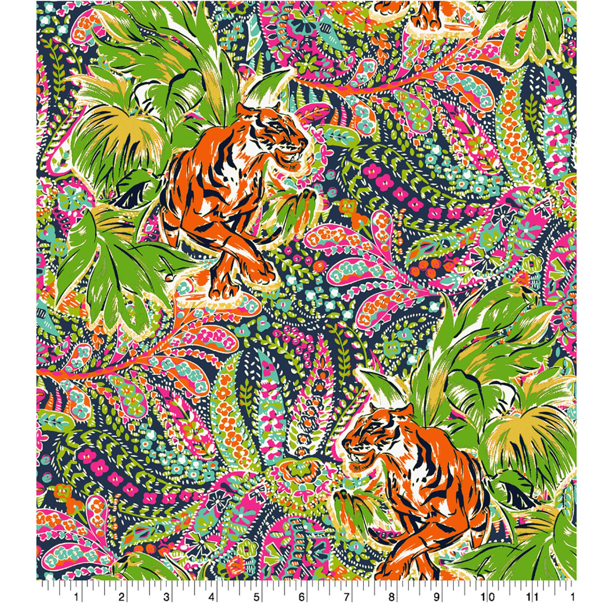 Springs Creative Tiger Paisley Cotton Fabric